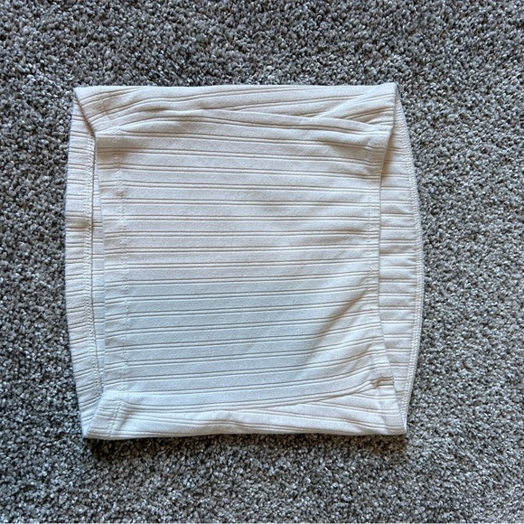 American eagle tan ribbed strapless top - Picture 3 of 3